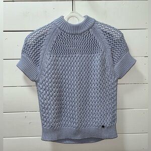 TED BAKER LONDON Baby Blue Textured Knit Top – Size 1- 4 US